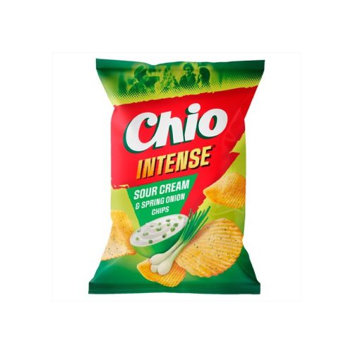 Chio Intense spring onion-sour cream potato chips - 65g