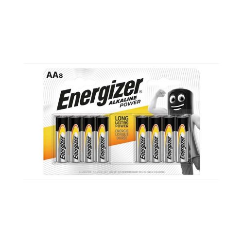 Energizer alkaline power alkaline pencil battery AA B8 - 8 pcs