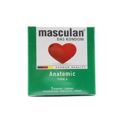 Masculan 4 rubber condoms anatomically shaped - 3 pcs