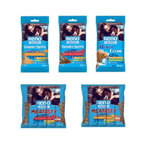 Reno snack dog yummy strips rich in beef - 120g