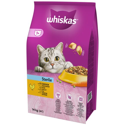 Whiskas dry sterile chicken - 14000g